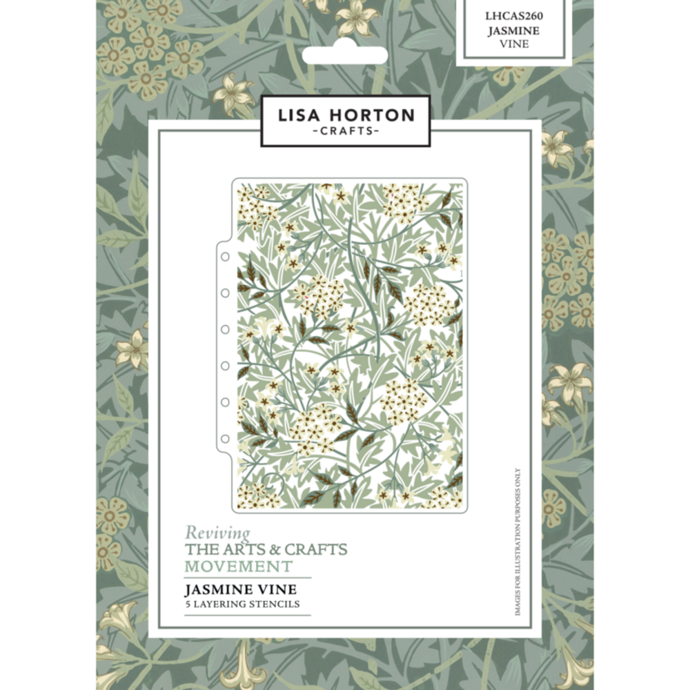 Lisa Horton Crafts Reviving The Arts Layering Stencils Jasmine Vine (LHCAS260)