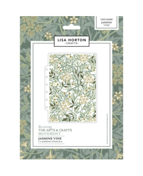 Lisa Horton Crafts Reviving The Arts Layering Stencils Jasmine Vine (LHCAS260)