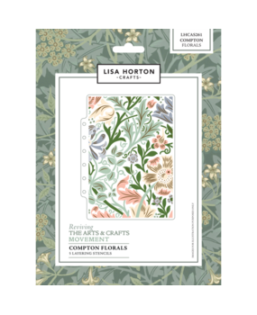 Lisa Horton Crafts Reviving The Arts Layering Stencils Compton Florals (LHCAS261) Lisa Horton Crafts Reviving The Arts Layering Stencils Compton Florals (LHCAS261)