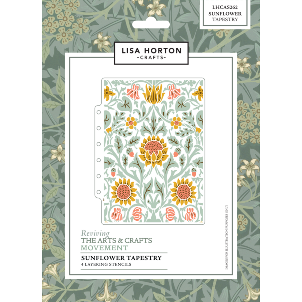 Lisa Horton Crafts Reviving The Arts Layering Stencils Sunflower Tapestry (LHCAS262)