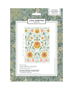 Lisa Horton Crafts Reviving The Arts Layering Stencils Sunflower Tapestry (LHCAS262)