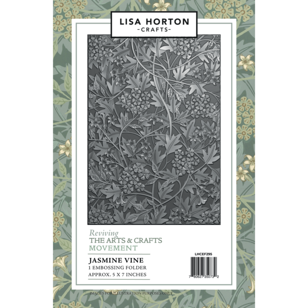 Lisa Horton Crafts Jasmine Vine 5x7 Inch 3D Embossing Folder (LHCEF295) Lisa Horton Crafts Jasmine Vine 5x7 Inch 3D Embossing Folder (LHCEF295)
