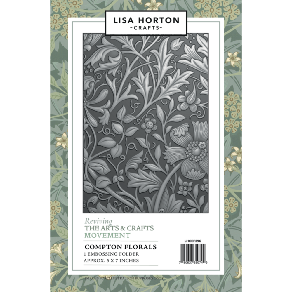 Lisa Horton Crafts Compton Florals 5x7 Inch 3D Embossing Folder (LHCEF296) Lisa Horton Crafts Compton Florals 5x7 Inch 3D Embossing Folder (LHCEF296)