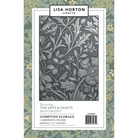Lisa Horton Crafts Compton Florals 5x7 Inch 3D Embossing Folder (LHCEF296) Lisa Horton Crafts Compton Florals 5x7 Inch 3D Embossing Folder (LHCEF296)