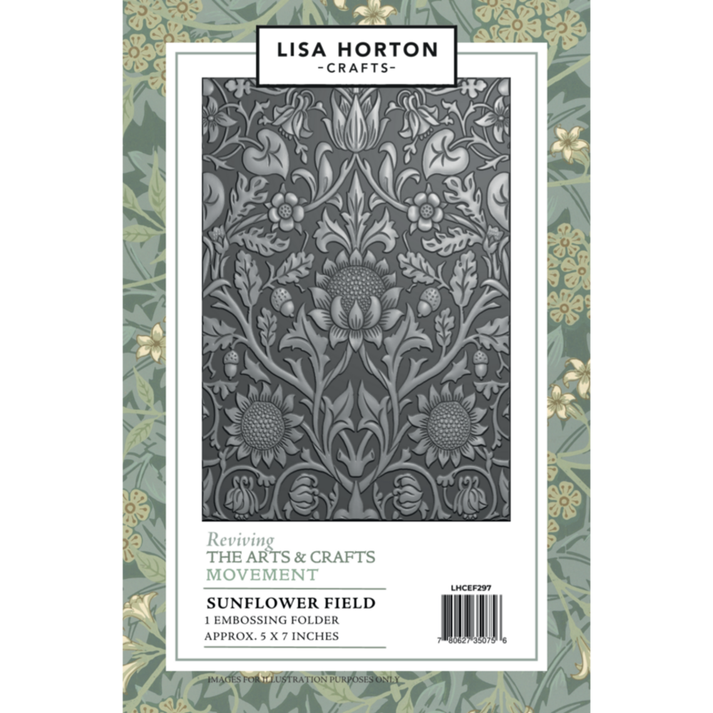 Lisa Horton Crafts Sunflower Field 5x7 Inch 3D Embossing Folder (LHCEF297) Lisa Horton Crafts Sunflower Field 5x7 Inch 3D Embossing Folder (LHCEF297)