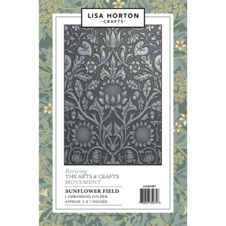 Lisa Horton Crafts Sunflower Field 5x7 Inch 3D Embossing Folder (LHCEF297) Lisa Horton Crafts Sunflower Field 5x7 Inch 3D Embossing Folder (LHCEF297)