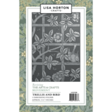Lisa Horton Crafts Trellis and Bird 5x7 Inch 3D Embossing Folder (LHCEF298)