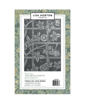 Lisa Horton Crafts Trellis and Bird 5x7 Inch 3D Embossing Folder (LHCEF298) Lisa Horton Crafts Trellis and Bird 5x7 Inch 3D Embossing Folder (LHCEF298)