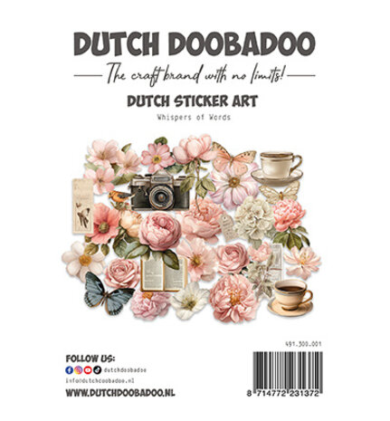 Dutch Doobadoo Dutch Sticker Art Whispers of Words (491.300.001)