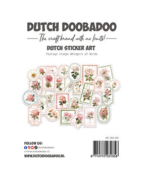Dutch Doobadoo Dutch Sticker Art Whispers of Words Postage Stamps (491.300.002) Dutch Doobadoo Dutch Sticker Art Whispers of Words Postage Stamps (491.300.002)