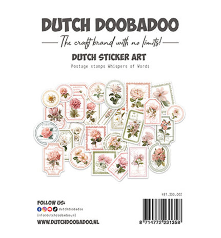 Dutch Doobadoo Dutch Sticker Art Whispers of Words Postage Stamps (491.300.002) Dutch Doobadoo Dutch Sticker Art Whispers of Words Postage Stamps (491.300.002)