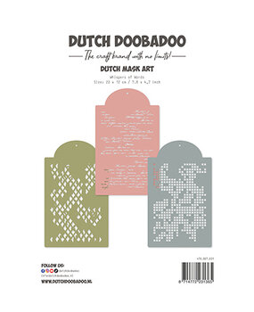 Dutch Doobadoo Dutch Mask Art Whispers of Words (470.807.001) Dutch Doobadoo Dutch Mask Art Whispers of Words (470.807.001)