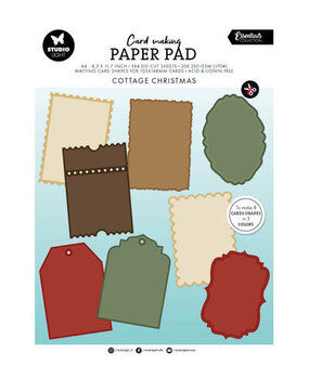Studio Light Essentials Cottage Christmas A4 Card Making Pad (SL-ES-CMP37) Studio Light Essentials Cottage Christmas A4 Card Making Pad (SL-ES-CMP37)