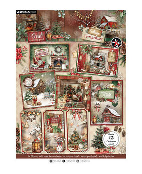 Studio Light Cottage Christmas A4 Card Making Pad (SL-CC-CMP41) Studio Light Cottage Christmas A4 Card Making Pad (SL-CC-CMP41)