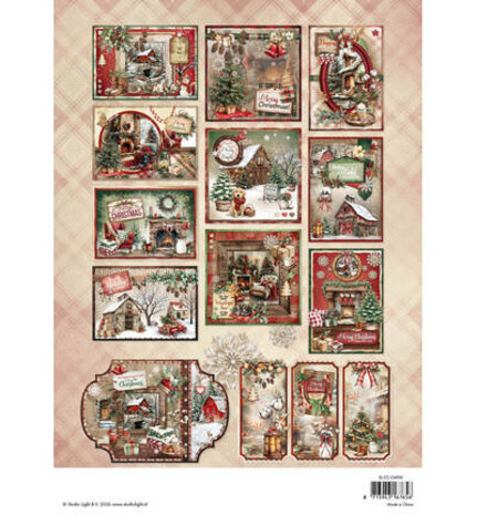 Studio Light Cottage Christmas A4 Card Making Pad (SL-CC-CMP41) Studio Light Cottage Christmas A4 Card Making Pad (SL-CC-CMP41)
