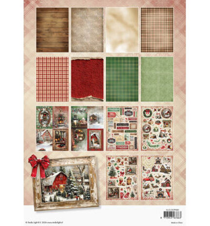 Studio Light Cottage Christmas A4 Die-Cut Paper Pad (SL-CC-DCPP483)