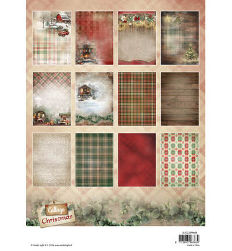 Studio Light Cottage Christmas A4 Background Paper Pad (SL-CC-DPP484) Studio Light Cottage Christmas A4 Background Paper Pad (SL-CC-DPP484)