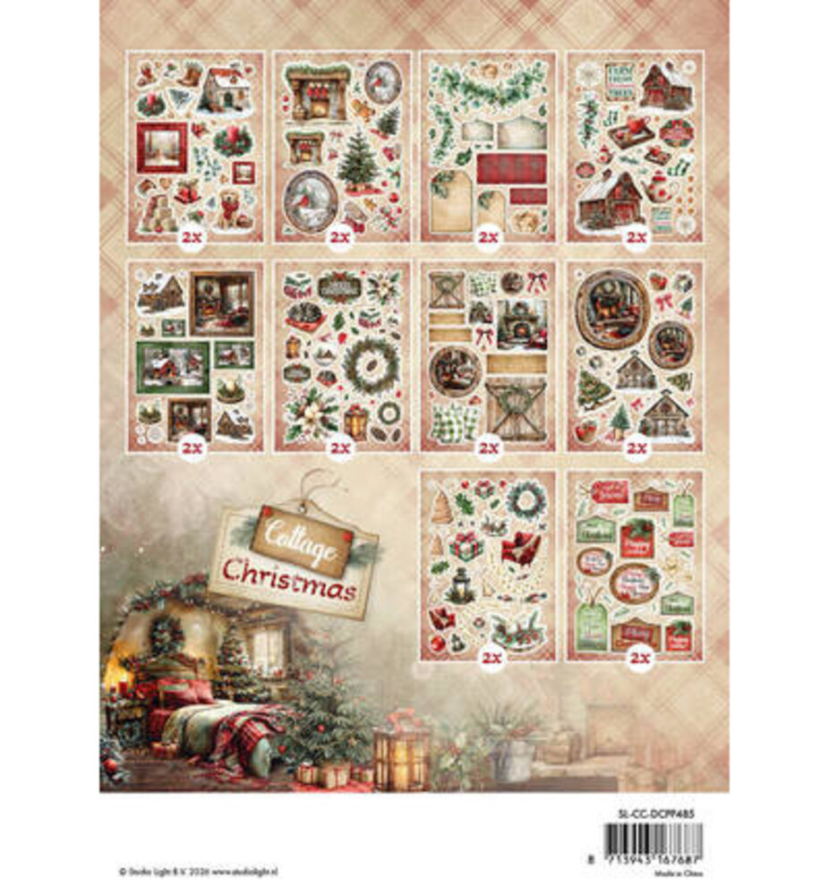 Studio Light Cottage Christmas A5 Die-Cut Paper Pad (SL-CC-DCPP485) Studio Light Cottage Christmas A5 Die-Cut Paper Pad (SL-CC-DCPP485)