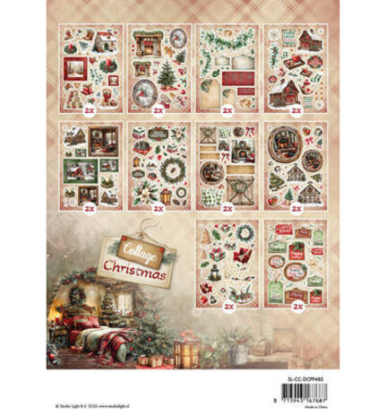 Studio Light Cottage Christmas A5 Die-Cut Paper Pad (SL-CC-DCPP485) Studio Light Cottage Christmas A5 Die-Cut Paper Pad (SL-CC-DCPP485)