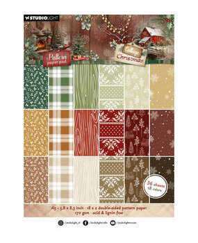 Studio Light Cottage Christmas A5 Pattern Paper Pad (SL-CC-PPP487) Studio Light Cottage Christmas A5 Pattern Paper Pad (SL-CC-PPP487)