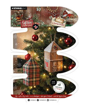 Studio Light Cottage Christmas Giftbox Paper Pad House Box (SL-CC-GBPP490) Studio Light Cottage Christmas Giftbox Paper Pad House Box (SL-CC-GBPP490)