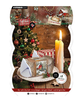 Studio Light PRE-ORDER Cottage Christmas Giftbox Paper Pad Christmas Cracker (SL-CC-GBPP491) Studio Light PRE-ORDER Cottage Christmas Giftbox Paper Pad Christmas Cracker (SL-CC-GBPP491)