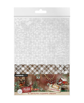 Studio Light Cottage Christmas Acetate Sheets A5 Snow & Landscape (SL-CC-ACS23) Studio Light Cottage Christmas Acetate Sheets A5 Snow & Landscape (SL-CC-ACS23)