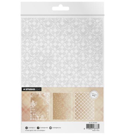 Studio Light Cottage Christmas Acetate Sheets A5 Snow & Landscape (SL-CC-ACS23)