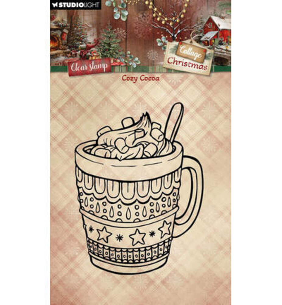 Studio Light Cottage Christmas Clear Stamp Cozy Cocoa (SL-CC-STAMP956) Studio Light Cottage Christmas Clear Stamp Cozy Cocoa (SL-CC-STAMP956)