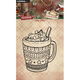 Studio Light PRE-ORDER Cottage Christmas Clear Stamp Cozy Cocoa (SL-CC-STAMP956)