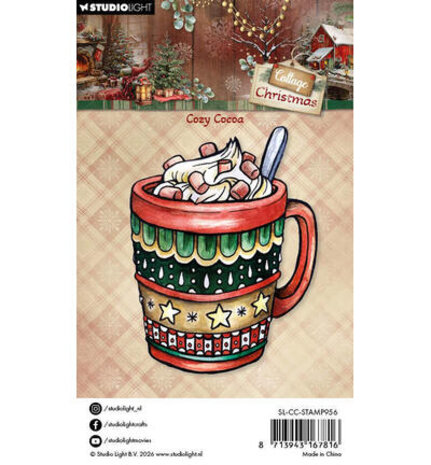 Studio Light Cottage Christmas Clear Stamp Cozy Cocoa (SL-CC-STAMP956) Studio Light Cottage Christmas Clear Stamp Cozy Cocoa (SL-CC-STAMP956)