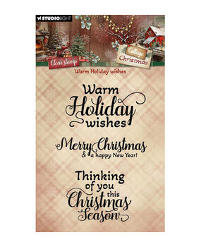 Studio Light Cottage Christmas Clear Stamp Warm Holiday Wishes (SL-CC-STAMP958) Studio Light Cottage Christmas Clear Stamp Warm Holiday Wishes (SL-CC-STAMP958)