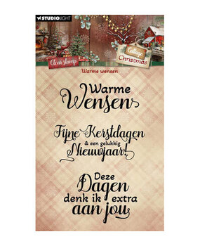 Studio Light PRE-ORDER Cottage Christmas Clear Stamp Warme Wensen (SL-CC-STAMP959) Studio Light PRE-ORDER Cottage Christmas Clear Stamp Warme Wensen (SL-CC-STAMP959)