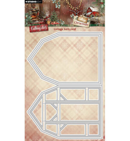 Studio Light Cottage Christmas Snijmal Cottage Barn Card (SL-CC-CD1114) Studio Light Cottage Christmas Snijmal Cottage Barn Card (SL-CC-CD1114)