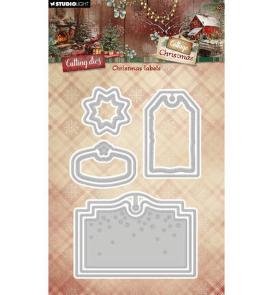 Studio Light Cottage Christmas Snijmal Christmas Labels (SL-CC-CD1115) Studio Light Cottage Christmas Snijmal Christmas Labels (SL-CC-CD1115)