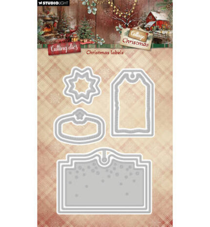 Studio Light Cottage Christmas Snijmal Christmas Labels (SL-CC-CD1115) Studio Light Cottage Christmas Snijmal Christmas Labels (SL-CC-CD1115)