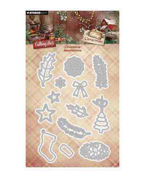Studio Light Cottage Christmas Snijmal Christmas Decorations (SL-CC-CD1116) Studio Light Cottage Christmas Snijmal Christmas Decorations (SL-CC-CD1116)