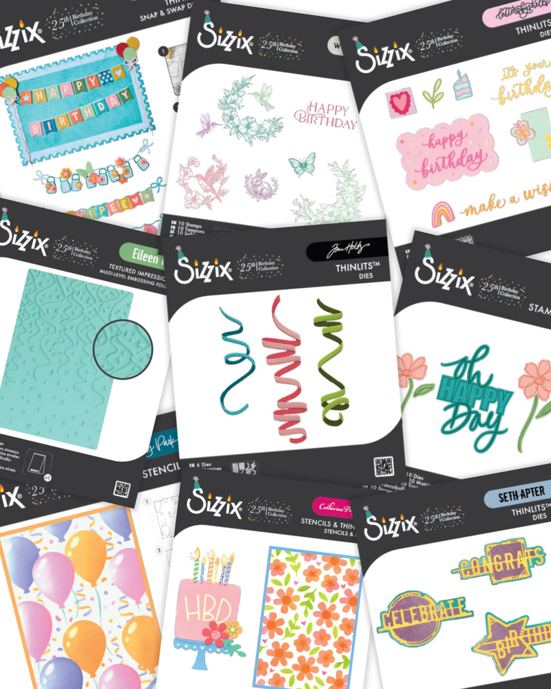 Sizzix Stacey Park A6 Layered Stencils Birthday Balloons (667133) Sizzix Stacey Park A6 Layered Stencils Birthday Balloons (667133)