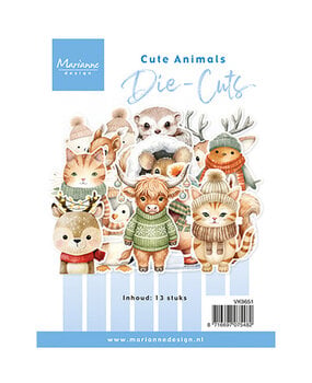 Marianne Design PRE-ORDER Die-cuts Cute Animals (VK9651) Marianne Design PRE-ORDER Die-cuts Cute Animals (VK9651)