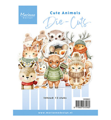 Marianne Design Die-cuts Cute Animals (VK9651) Marianne Design Die-cuts Cute Animals (VK9651)