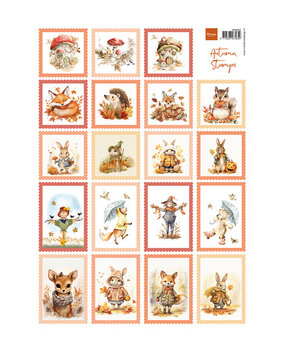 Marianne Design Knipvel A4 Autumn Stamps (VK9652) Marianne Design Knipvel A4 Autumn Stamps (VK9652)