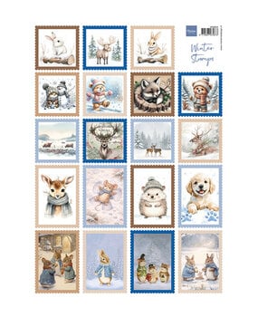 Marianne Design PRE-ORDER Knipvel A4 Winter Stamps (VK9654)