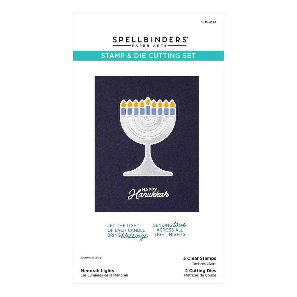 Spellbinders Menorah Lights Stamp & Die Set (SDS-233) Spellbinders Menorah Lights Stamp & Die Set (SDS-233)