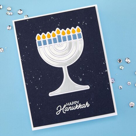 Spellbinders Menorah Lights Stamp & Die Set (SDS-233) Spellbinders Menorah Lights Stamp & Die Set (SDS-233)