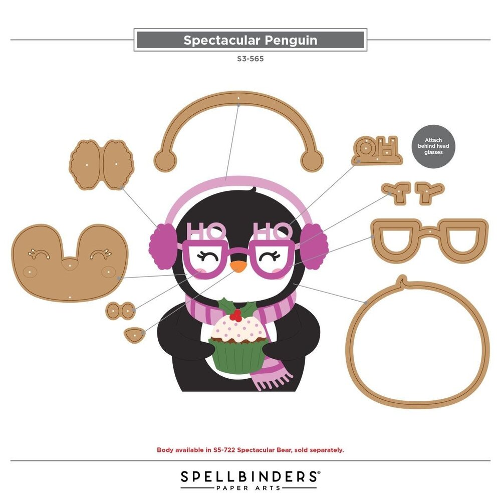 Spellbinders Spectacular Christmas Penguin Dies (S3-565) Spellbinders Spectacular Christmas Penguin Dies (S3-565)