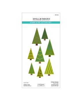 Spellbinders Snowflake Kisses Infinity Trees Stamp & Die Set (SDS-234)