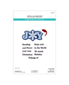 Spellbinders PRE-ORDER Snowflake Kisses Snowflake Joy Stamp & Die Set (SDS-235)
