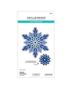 Spellbinders Snowflake Kisses Layered Snowflakes Dies (S5-762)