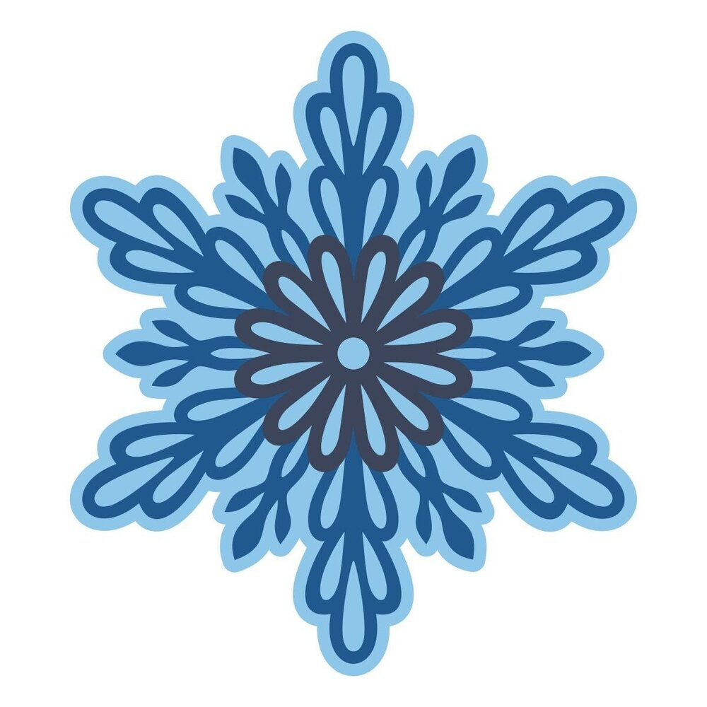 Spellbinders Snowflake Kisses Layered Snowflakes Dies (S5-762) Spellbinders Snowflake Kisses Layered Snowflakes Dies (S5-762)