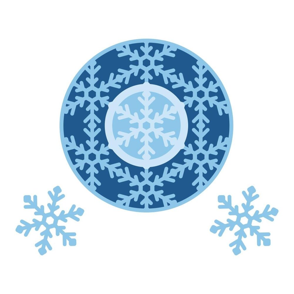 Spellbinders Snowflake Kisses Snowflake Wreath Dies (S5-763)